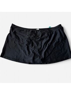 Mynah Black Swim Skirt w/Built in Bottom Size 20W NWT